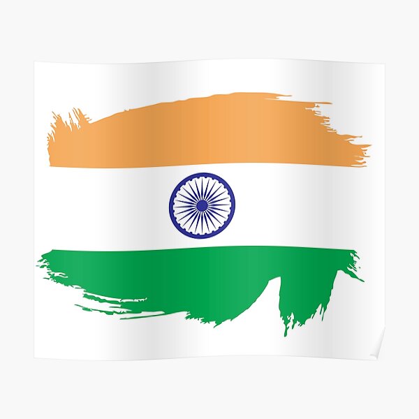 Indian Flag Painted Design 