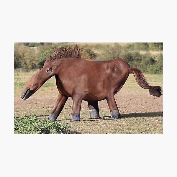 Item preview, Warped horse meme designed and sold by HangLooseDraft.