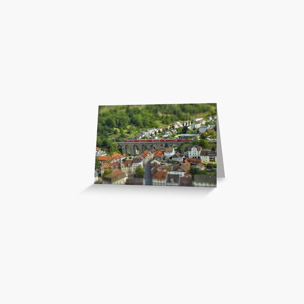 Trainscape Greeting Card