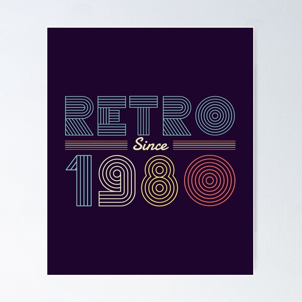 Item preview, Retro since 1980 design in retro arcade style  designed and sold by FFelder.