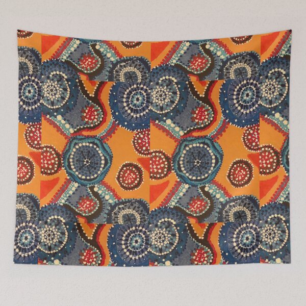 Item preview, Aboriginal Dot art - river miles designed and sold by Melchime.
