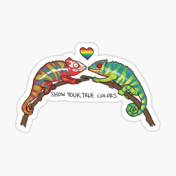 Show Your True Colors - Queer Zoology Series Sticker