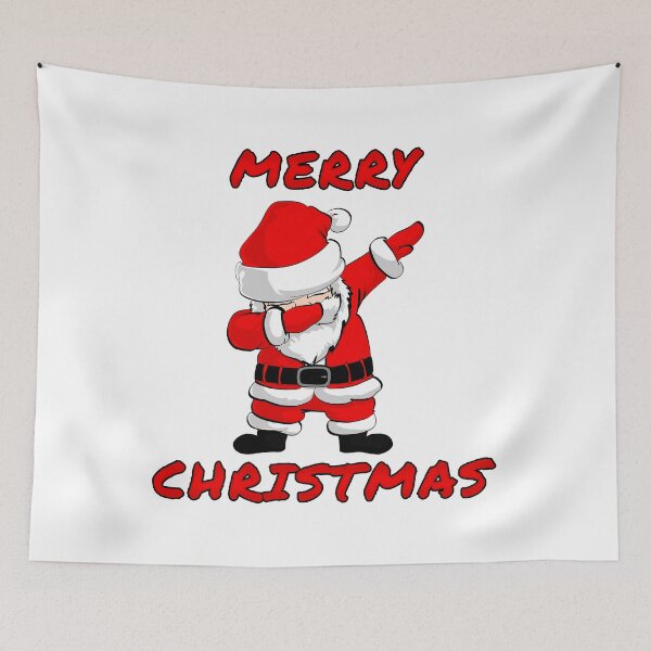 Item preview, Santa Claus dancing Hipster Stil dub dab, dance dabbing illustration.  With text merry christmas. designed and sold by Marcin Adrian.