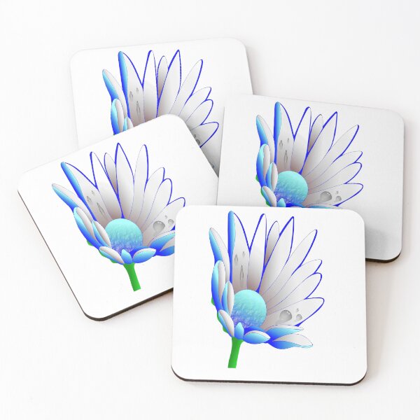 Item preview, Digital vivid blue daisy designed and sold by Loveinnerself.
