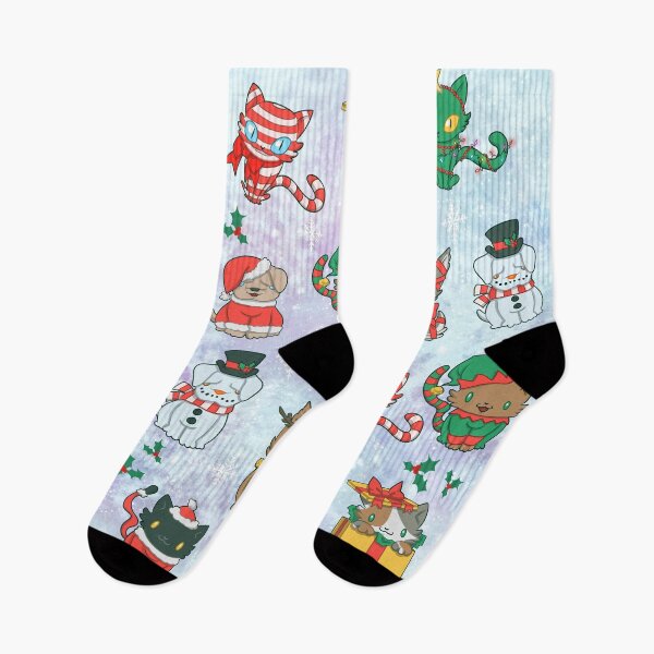 Item preview, Christmas doggo and kitties designed and sold by Lyxy.