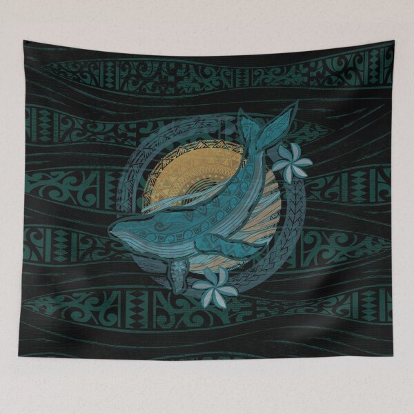 Item preview, Vintage Samoan  - Hawaiian  - Polynesian Tribal WHALE designed and sold by sunnthreads.