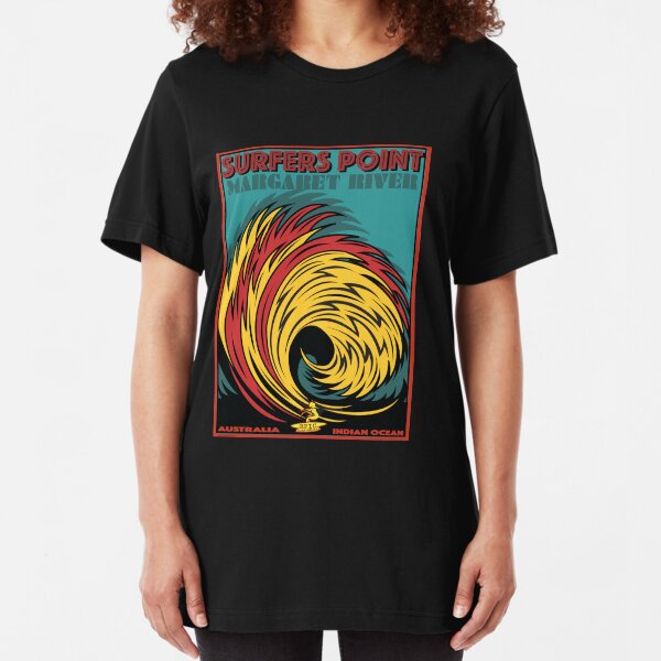 SURFERS POINT MARGARET RIVER AUSTRALIA Slim Fit T-Shirt