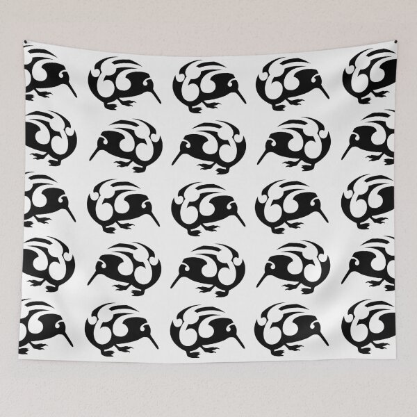 Item preview, Large Black Koru Kiwi designed and sold by piedaydesigns.