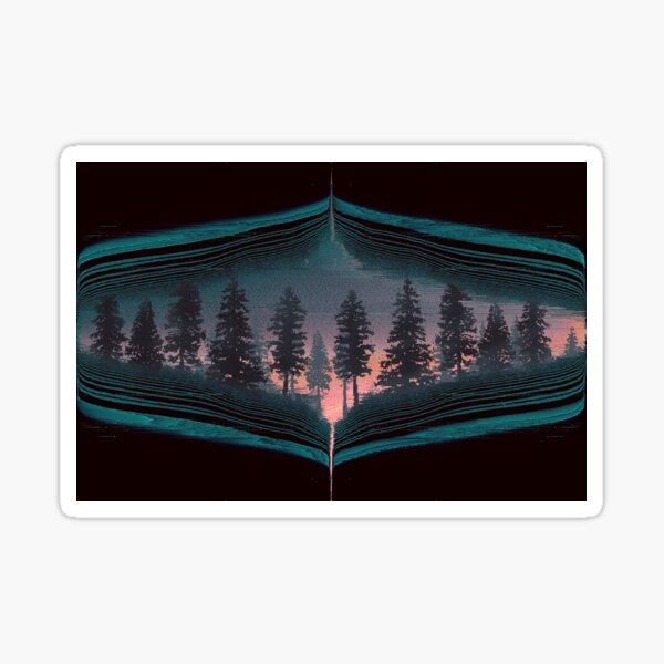 Portal to the Forest Teal Sticker
