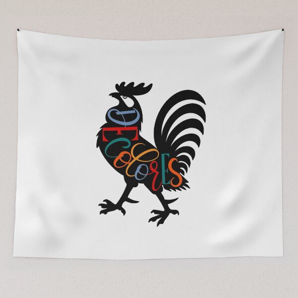 Item preview, Decolores Rooster Black Silhouette  designed and sold by Gsallicat.