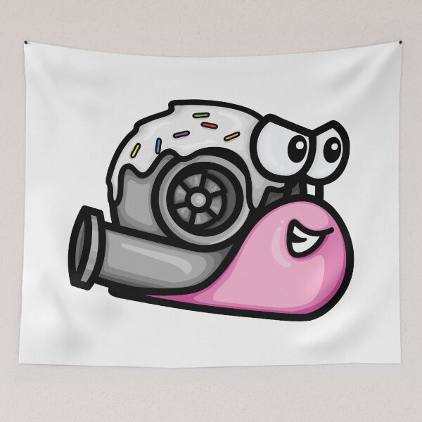 Item preview, Turbo Snail- Pink and White Donut designed and sold by TswizzleEG.
