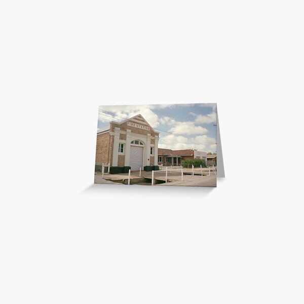 Fire Station and St. John Ambulance Association centre, Kellerberrin, 1986, State Library of Western Australia Greeting Card