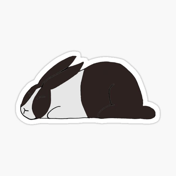 Sleeping Bunny Stickers for Sale