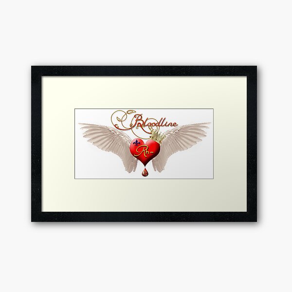Rhesus Negative Holy Grail Bloodline Framed Art Print
