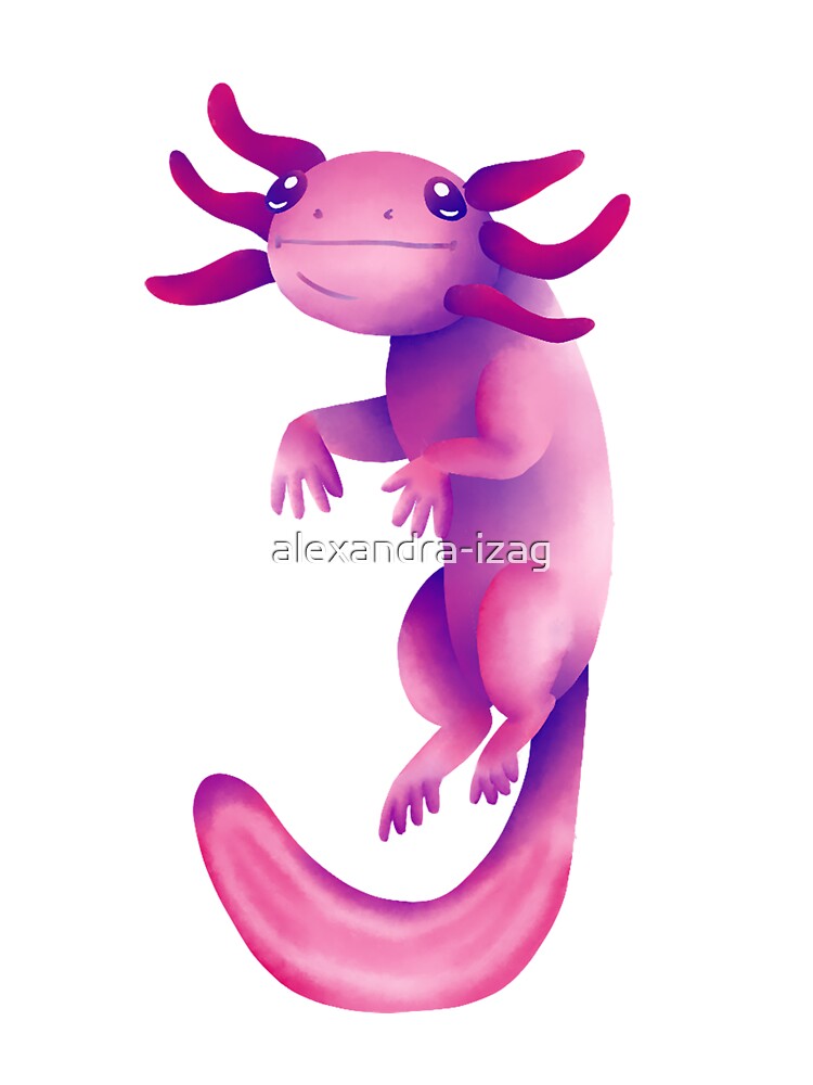 Cute Axolotl Baby One Piece By Alexandra Izag Redbubble