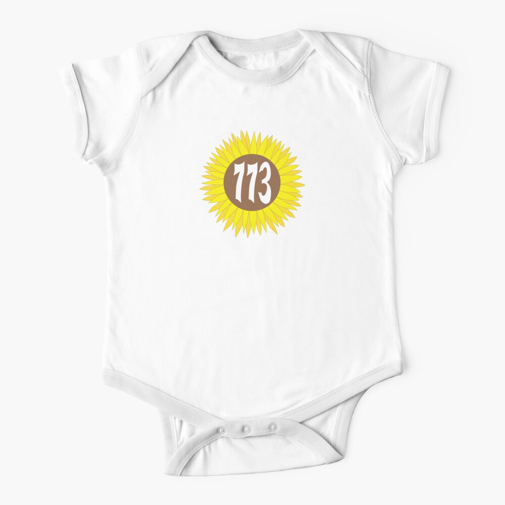 Hand Drawn Illinois Sunflower 773 Area Code Baby One Piece By Itsrturn Redbubble