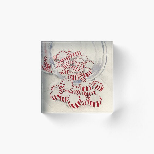 Peppermint Jar Acrylic Block