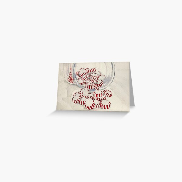 Peppermint Jar Greeting Card