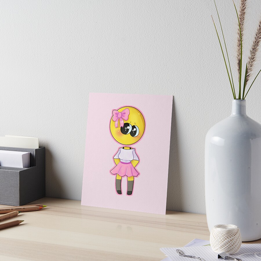 "cursed meme emoji girl" Art Board Print by WertyedGav | Redbubble