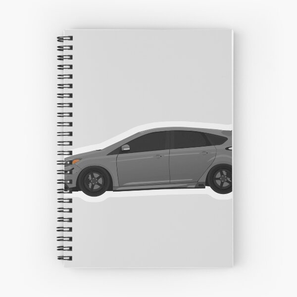 Aperçu de l'œuvre Ford Focus ST grise créée et vendue par MinimalVehicle.