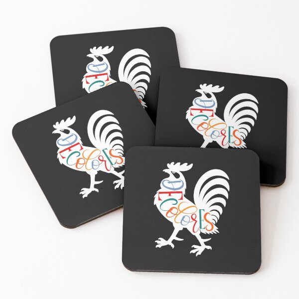 Item preview, Decolores Rooster White Silhouette  designed and sold by Gsallicat.