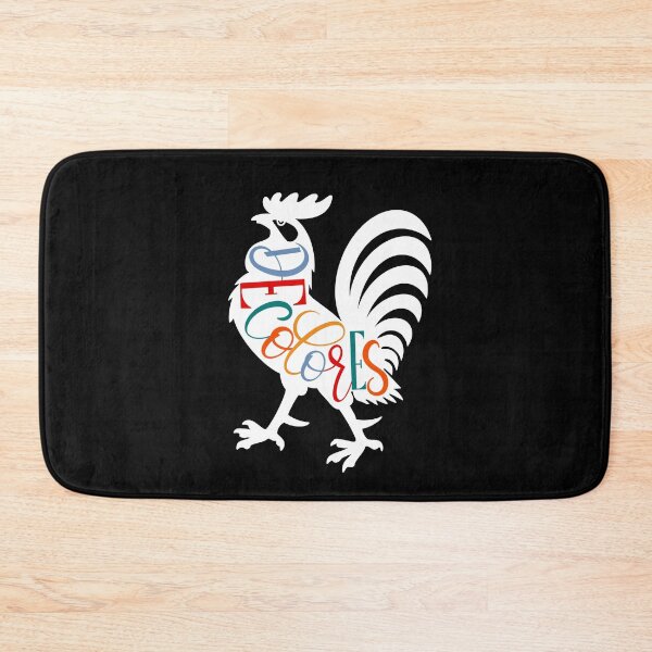 Item preview, Decolores Rooster White Silhouette  designed and sold by Gsallicat.
