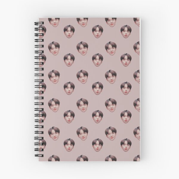 Item preview, Ateez Jongho Head Pattern Musky Pink  designed and sold by ateezbts _imagines.
