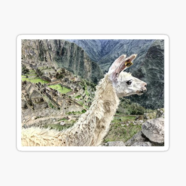 Item preview, Machu Picchu Llama designed and sold by Vikingstaad.