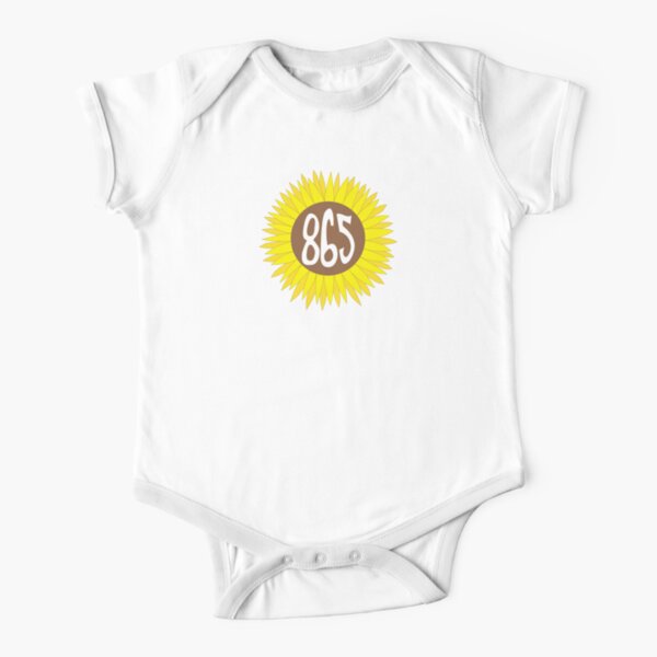 Hand Drawn Montana Sunflower 406 Area Code Baby One Piece By Itsrturn Redbubble