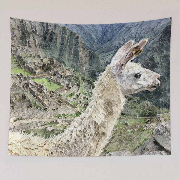 Item preview, Machu Picchu Llama designed and sold by Vikingstaad.