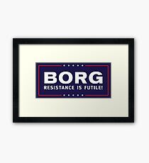 BORG - Resistance Is Futile! Framed Print
