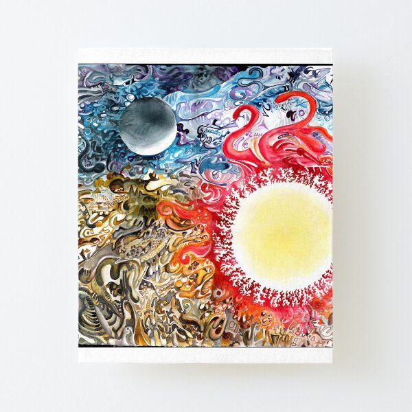 Earth Sky Heat Canvas Mounted Print