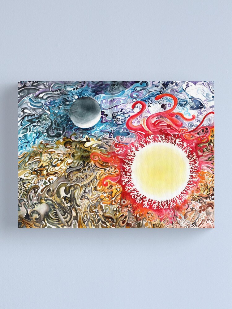 Thumbnail 2 of 3, Canvas Print, Earth Sky Heat designed and sold by Davol White.
