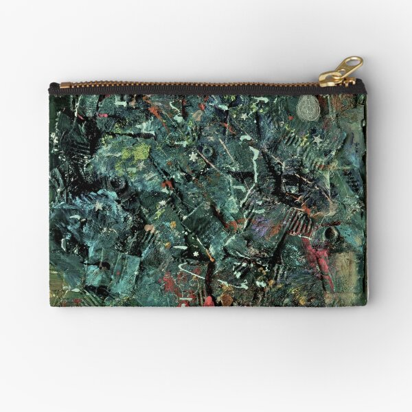 Lovers in the Snow Zipper Pouch