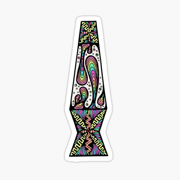 Doodle Lava Lamp Sticker