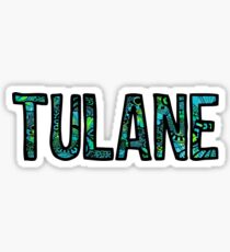 Tulane Tie Dye Doodle Sticker
