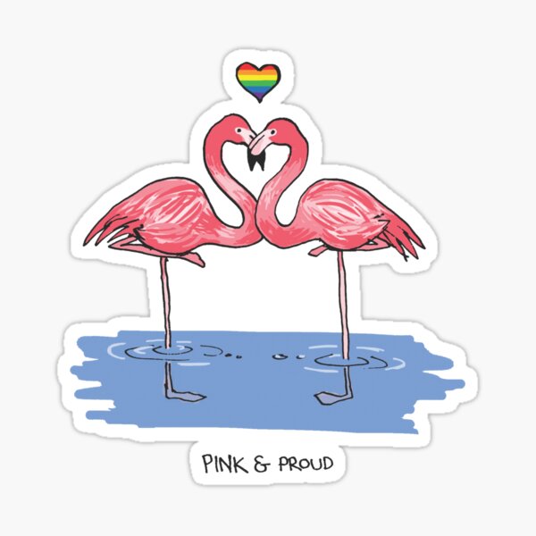 Pink and Proud - Queer Zoology Series Sticker