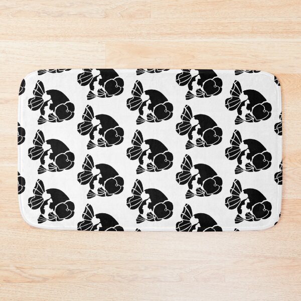 Item preview, Ranchu Black and White SVR Goldfish Logo designed and sold by Nosnah.