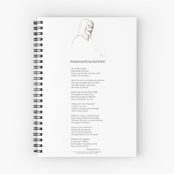 Item preview, Awakening Divine Self Worth, sketch of Jesus designed and sold by Dawna Morton.