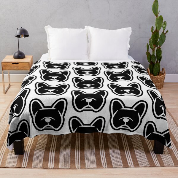 Item preview, Black French Bulldog - Frenchie in black and white - Frenchie Bulldog gifts designed and sold by smooshfaceutd.