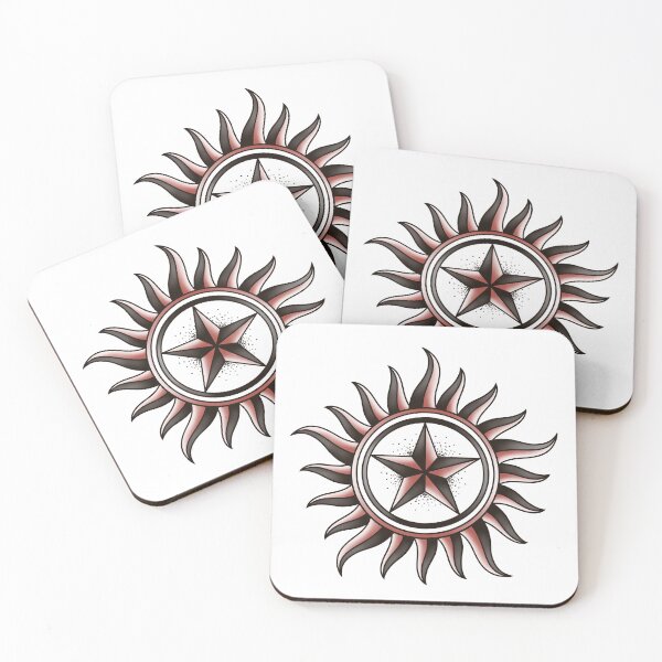 Item preview, Supernatural Anti-possession symbol tattoo style White designed and sold by Tiffany Johnson.