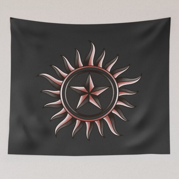 Item preview, Supernatural Anti-possession symbol tattoo style Black designed and sold by Tiffany Johnson.