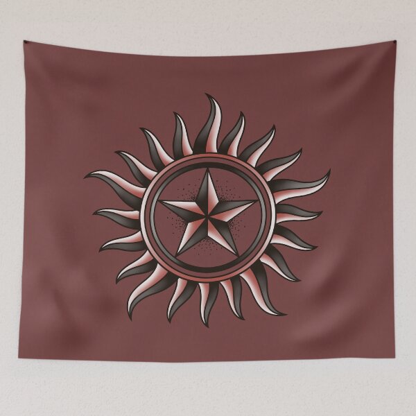 Item preview, Supernatural Anti-possession symbol tattoo style Red designed and sold by Tiffany Johnson.
