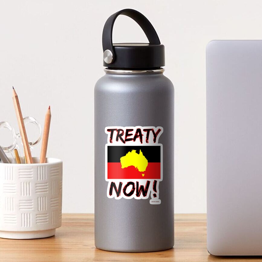 treaty-now-aboriginal-land-rights-australia-sticker-for-sale-by