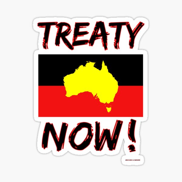 treaty-now-aboriginal-land-rights-australia-sticker-for-sale-by