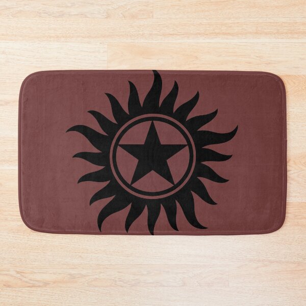 Item preview, Supernatural Anti-possession symbol tattoo style Solid Red  designed and sold by Tiffany Johnson.