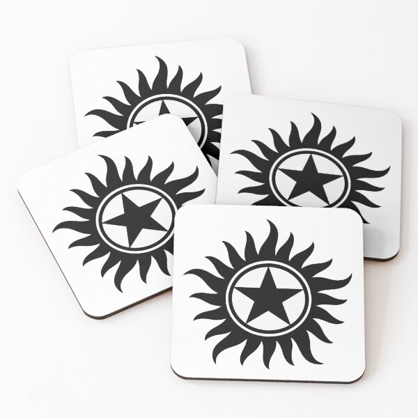 Item preview, Supernatural Anti-possession symbol tattoo style Solid White  designed and sold by Tiffany Johnson.