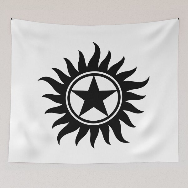 Item preview, Supernatural Anti-possession symbol tattoo style Solid White  designed and sold by Tiffany Johnson.