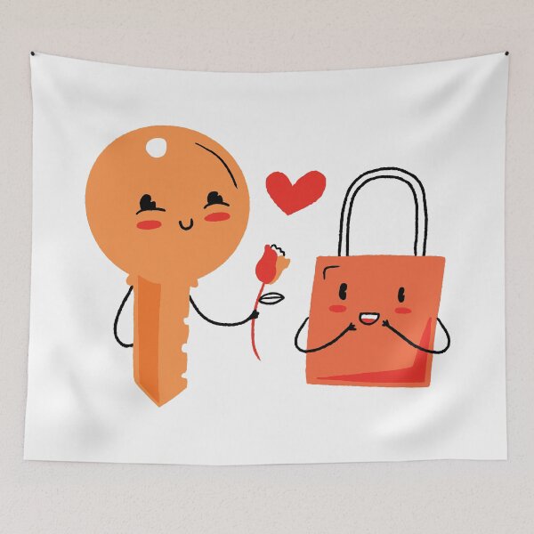 Item preview, Key and lock valentines day gift. designed and sold by emphatic.
