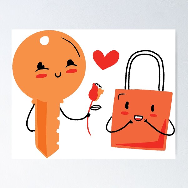 Item preview, Key and lock valentines day gift. designed and sold by emphatic.